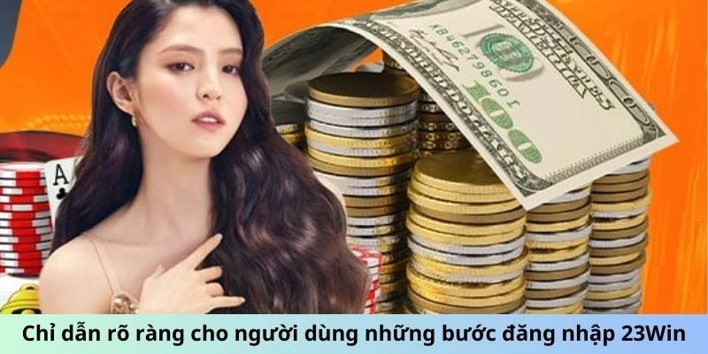 thao tác đăng nhập 23win