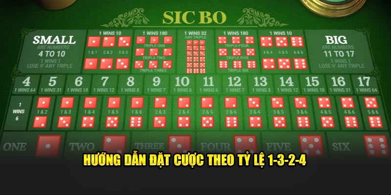 Hướng dẫn đặt cược theo tỷ lệ 1-3-2-4